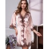 Халат-кимоно шелковый Mia-Amore MARILIN 3103 пудра, Цвет: пудра, Размеры: L/XL