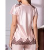 Шелковая пижама Mia-Amore MARILIN 3106 пудра, Цвет: пудра, Размеры: XS, изображение 5
