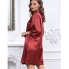 Атласная ночная рубашка Mia-Mella JULIA 8737 паприка, Цвет: паприка, Размеры: 3XL, изображение 2
