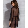 Полупрозрачный пеньюар Passion AMBERLY PEIGNOIR, Цвет: черный, Размеры: L/XL, изображение 2