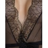 Полупрозрачный пеньюар Passion AMBERLY PEIGNOIR, Цвет: черный, Размеры: L/XL, изображение 3