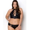 Дерзкий комплект Passion NANCY BIKINI, Цвет: черный, Размеры: 6XL/7XL