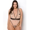 Соблазнительное боди Passion VIENA BODY beige, Цвет: бежевый, Размеры: 6XL/7XL
