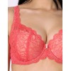 Бюстгальтер балконет тюльпан Subtille CALIBRI CORAL full cup, Цвет: коралл, Размеры: 70C, изображение 3