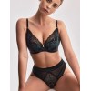 Бюстгальтер балконет пуш-ап Alles MOON P-UP, Цвет: черный, Размеры: 75F, изображение 6