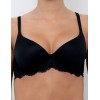 Бюстгальтер балконет Lormar MOUSSE PIZZO nero, Цвет: nero (черный), Размеры: 80D