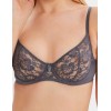 Прозрачный кружевной бюстгальтер Lina A 3069 черный жемчуг, Цвет: черный жемчуг, Размеры: 70D