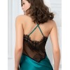 Шелковая сорочка с кружевом Mia-Amore WINDSOR 3880 изумруд, Цвет: изумруд, Размеры: XS, изображение 4