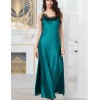Длинная шелковая сорочка Mia-Amore WINDSOR 3888 изумруд, Цвет: изумруд, Размеры: M