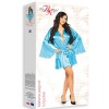 Атласный пеньюар с широкими рукавами Beauty Night MARLENE PEIGNOIR TURQUOISE, Цвет: голубой, Размеры: S/M/L, изображение 6