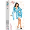 Атласный пеньюар с широкими рукавами Beauty Night SAMIRA PEIGNOIR TURQUOISE, Цвет: голубой, Размеры: S/M/L, изображение 6