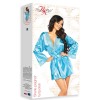 Пеньюар с кружевными вставками + трусики Beauty Night SHERIE PEIGNOIR TURQUOISE, Цвет: голубой, Размеры: S/M/L, изображение 6
