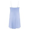 Атласная сорочка на тонких бретельках Nipplex ZORA голубой, Цвет: голубой, Размеры: S, изображение 4