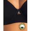 Бюстгальтер мягкий хлопковый Sielei NATURAL COTTON 1442 nero, Цвет: nero (черный), Размеры: 95D, изображение 4