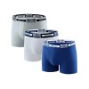 Комплект мужских боксеров UNICONF BB32 (3 шт), Цвет: белый/синий/серый, Размеры: M, изображение 2