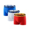 Комплект мужских боксеров UNICONF BB33 (3 шт), Цвет: белый/голубой/красны, Размеры: XL, изображение 2