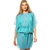 Пляжная туника Jolidon RFQ27 голубой, Цвет: голубой, Размеры: S