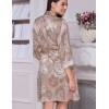 Шелковый халат с рисунком Mia-Amore CLEMENTINA 3453, Цвет: латте, Размеры: L/XL, изображение 2