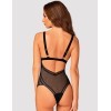Полупрозрачное боди Obsessive ESTIQUA TEDDY, Цвет: черный, Размеры: XS/S, изображение 2