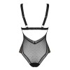 Полупрозрачное боди Obsessive ESTIQUA TEDDY, Цвет: черный, Размеры: XS/S, изображение 6