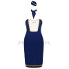 Ролевой костюм стюардессы Obsessive STEWARDESS UNIFORM, Цвет: темно-синий, Размеры: M/L, изображение 5