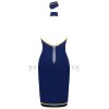Ролевой костюм стюардессы Obsessive STEWARDESS UNIFORM, Цвет: темно-синий, Размеры: M/L, изображение 6
