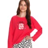 Пижама для девочки-подростка Taro 2649 LIVIA малиновый, Цвет: малиновый, Размеры: 158, изображение 2