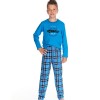 Детская пижама для мальчика Taro 2650-2651 MARIO синий, Цвет: синий, Размеры: 86