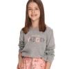 Пижама для девочки Taro 2781-2782 IDA серый, Цвет: серый, Размеры: 98, изображение 2