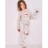 Детская утепленная пижама Taro 2846/2847/2848 ANIELA, Цвет: серый, Размеры: 128
