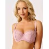 Бюстгальтер балконет Elli 7055 хрустальная роза, Цвет: хрустальная роза, Размеры: 80C, изображение 3