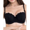 Бюстгальтер балконет Elli 7055 черный, Цвет: черный, Размеры: 80F