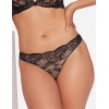 Кружевные трусы бразилиана Esotiq 39936 TULIA черный+бежевый, Цвет: черный+бежевый, Размеры: S