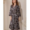 Длинный шелковый халат Mia-Amore DONATELLA 3129 черный, Цвет: черный, Размеры: 2XL/3XL