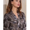 Длинный шелковый халат Mia-Amore DONATELLA 3129 черный, Цвет: черный, Размеры: 2XL/3XL, изображение 2