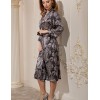 Длинный шелковый халат Mia-Amore DONATELLA 3129 черный, Цвет: черный, Размеры: 2XL/3XL, изображение 3