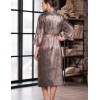 Длинный халат из натурального шелка Mia-Amore MOKKA 3329, Цвет: мокка, Размеры: 2XL/3XL, изображение 2