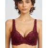 Бюстгальтер балконет Simona M 530/30 бордовый, Цвет: бордо, Размеры: 80E, изображение 7