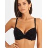 Бюстгальтер балконет пуш-ап флок Simona M 870 бархат черный, Цвет: бархат черный, Размеры: 85D, изображение 5