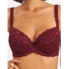 Бюстгальтер балконет пуш-ап Simona M 870 бордо, Цвет: бордо, Размеры: 80C