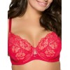 Бюстгальтер кружевной пуш-ап Ava YUCCA 1936 P-UP красный, Цвет: красный, Размеры: 75B