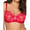 Полумягкий кружевной бюстгальтер Ava YUCCA 1937 PU красный, Цвет: красный, Размеры: 80C