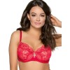 Полумягкий кружевной бюстгальтер Ava YUCCA 1937 PU красный, Цвет: красный, Размеры: 80C, изображение 3
