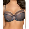 Полумягкий бюстгальтер из сетки с вышивкой Ava 2016 PU graphite, Цвет: графит, Размеры: 105E