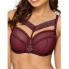 Бюстгальтер полумягкий Novika LOU LOU WINE 02 PU, Цвет: бургундское вино, Размеры: 95F