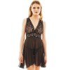 Полупрозрачная сорочка с кружевом Anais MARGARITHA CHEMISE BLACK, Цвет: черный, Размеры: S/M