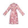 Атласный халат с цветочным узором Anais MIYU ROBE ONE, Цвет: розовый, Размеры: S/M, изображение 3