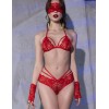 Комплект эротического белья 4 предмета Chilirose 4608 красный, Цвет: красный, Размеры: L