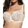 Кружевной бюстгальтер балконет Kris Line ROSEE half cup soft, Цвет: кофе латте, Размеры: 70I