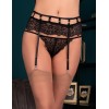 Кружевной пояс для чулок LIVIA CORSETTI LC 90522-1 BRANDEI GARTER BELT, Цвет: черный, Размеры: S/M